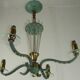 Chandelier 1940 modernist has needles in glass