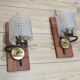 Paire d'appliques vintage années 50 Arlus style scandinave