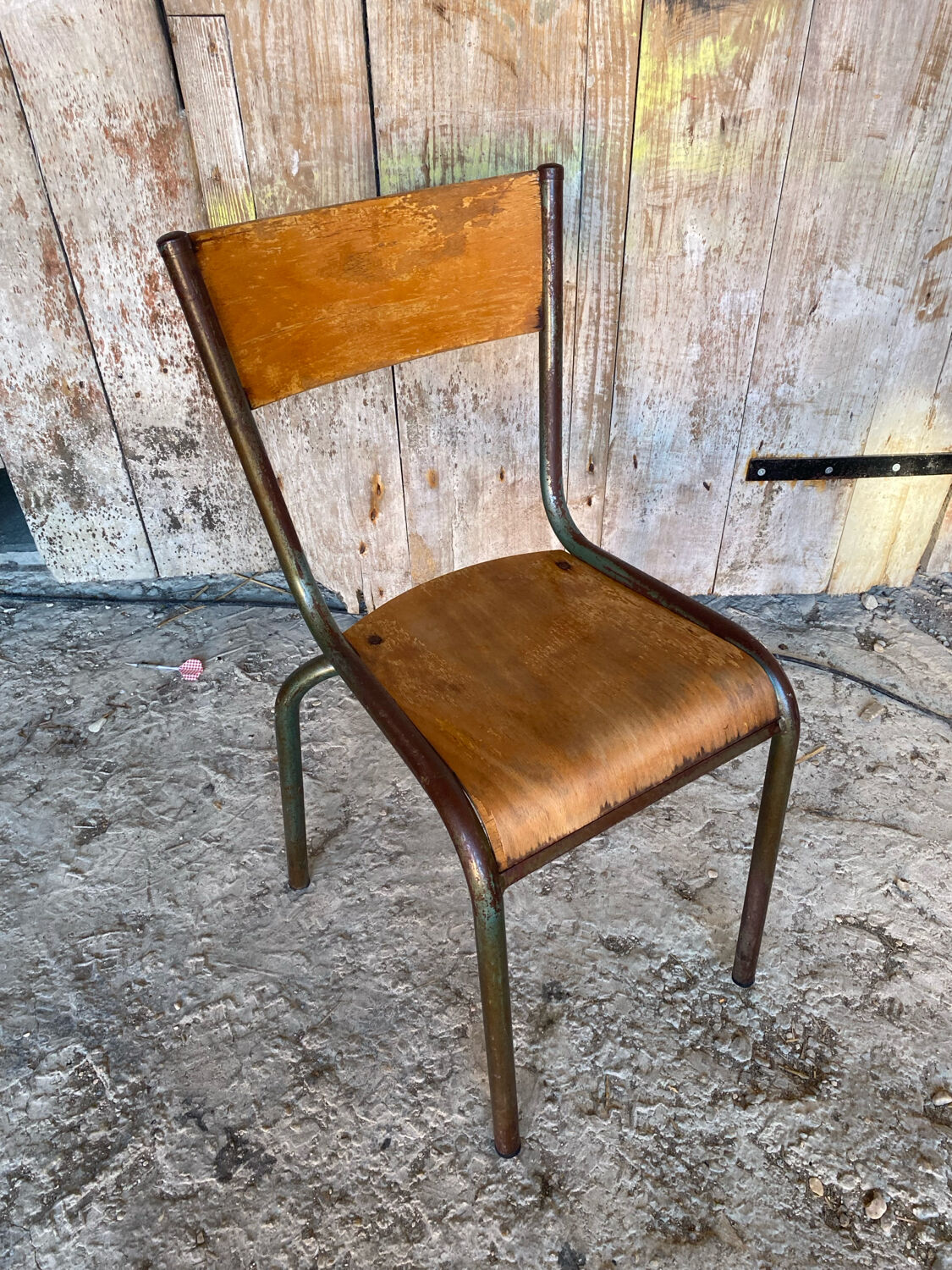 Vintage Chair in MULLCA Style Model 510 Metal + Wood #C950