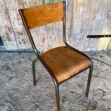 Vintage Chair in MULLCA Style Model 510 Metal + Wood #C950