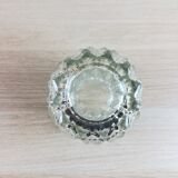 Faceted glass vase