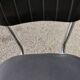 Series of 4 vintage black skai chairs - Vanac Aix