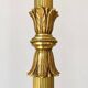 Lampadaire vintage en laiton doré – style néoclassique – torchière