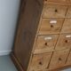 Large antique German pine apothecary cabinet / vitrine early 20th century