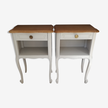 Pair of revamped bedside tables