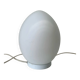 Vintage egg table lamp white glass Domec style egg