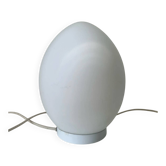 Lampe à poser Vintage œuf verre blanc style Domec oeuf