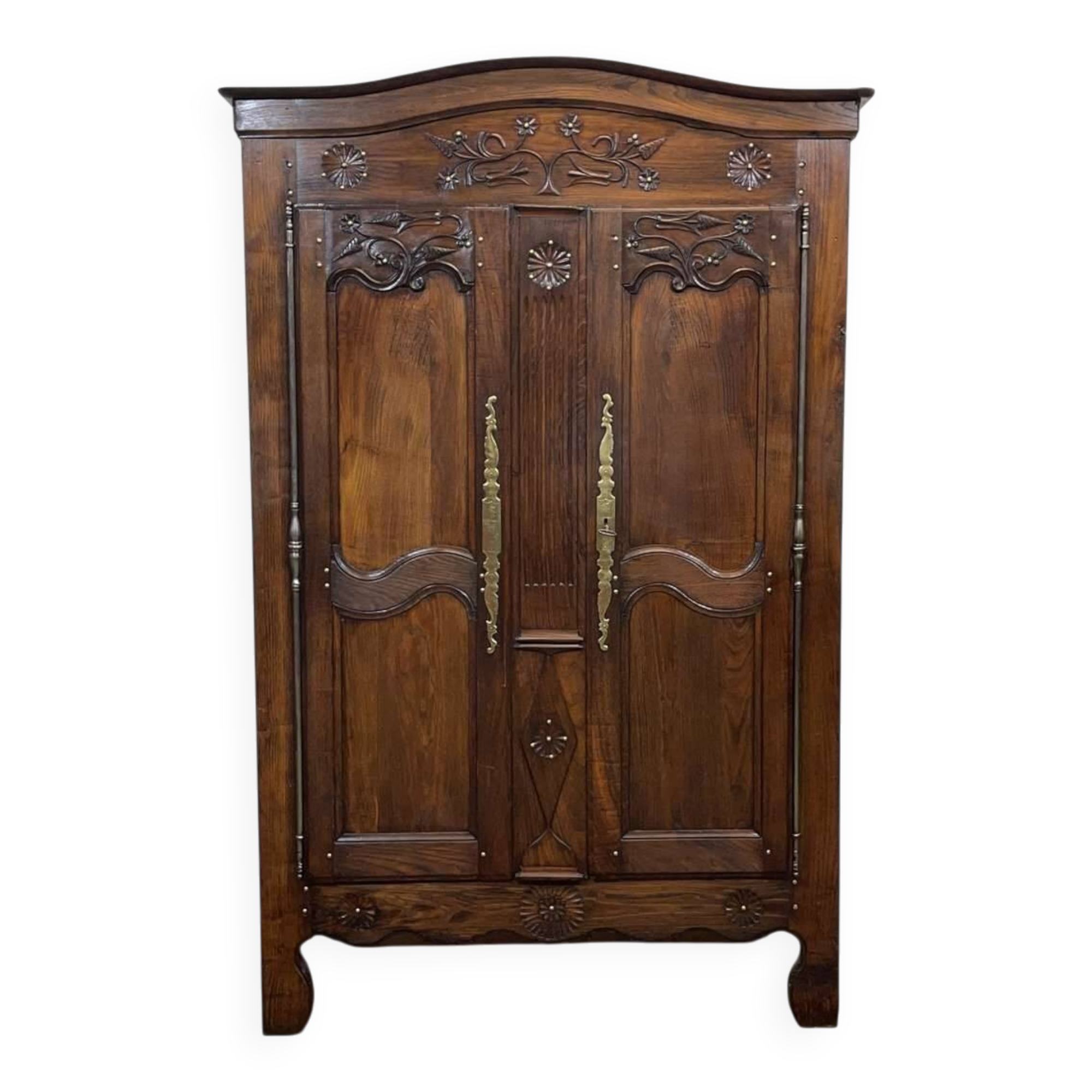 19th century Breton chestnut wardrobe