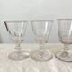 4 old crystal wine glasses Cato Saint Louis 19th century