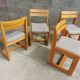 Set 4 chairs, scandinavian shape, year 1983