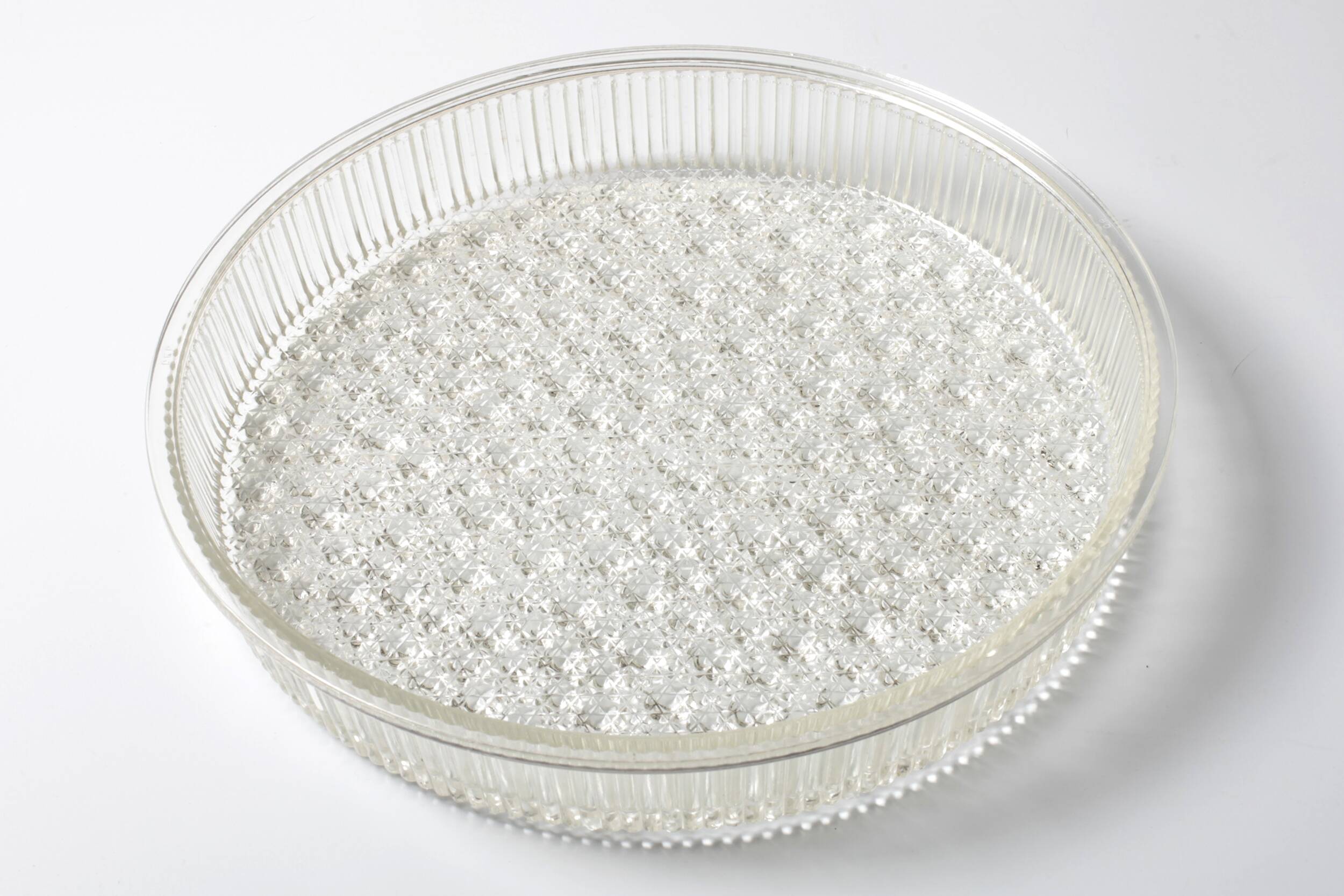 Large Vintage Pressed Glass Fruit Bowl / Rare Clear Glass Centerpiece