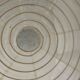 Average suspension in rattan and natural linen, Japanese-style, round D:40.