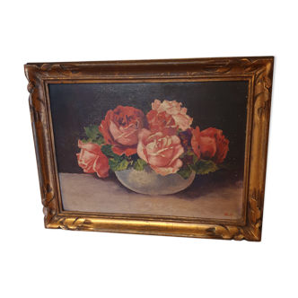 Oil on cardboard