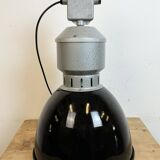 Industrial Black Enamel Factory Lamp from Elektrosvit, 1960s