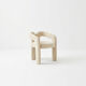 Chair design in white fabric