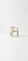 Chair design in white fabric