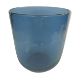 Blue glass vase
