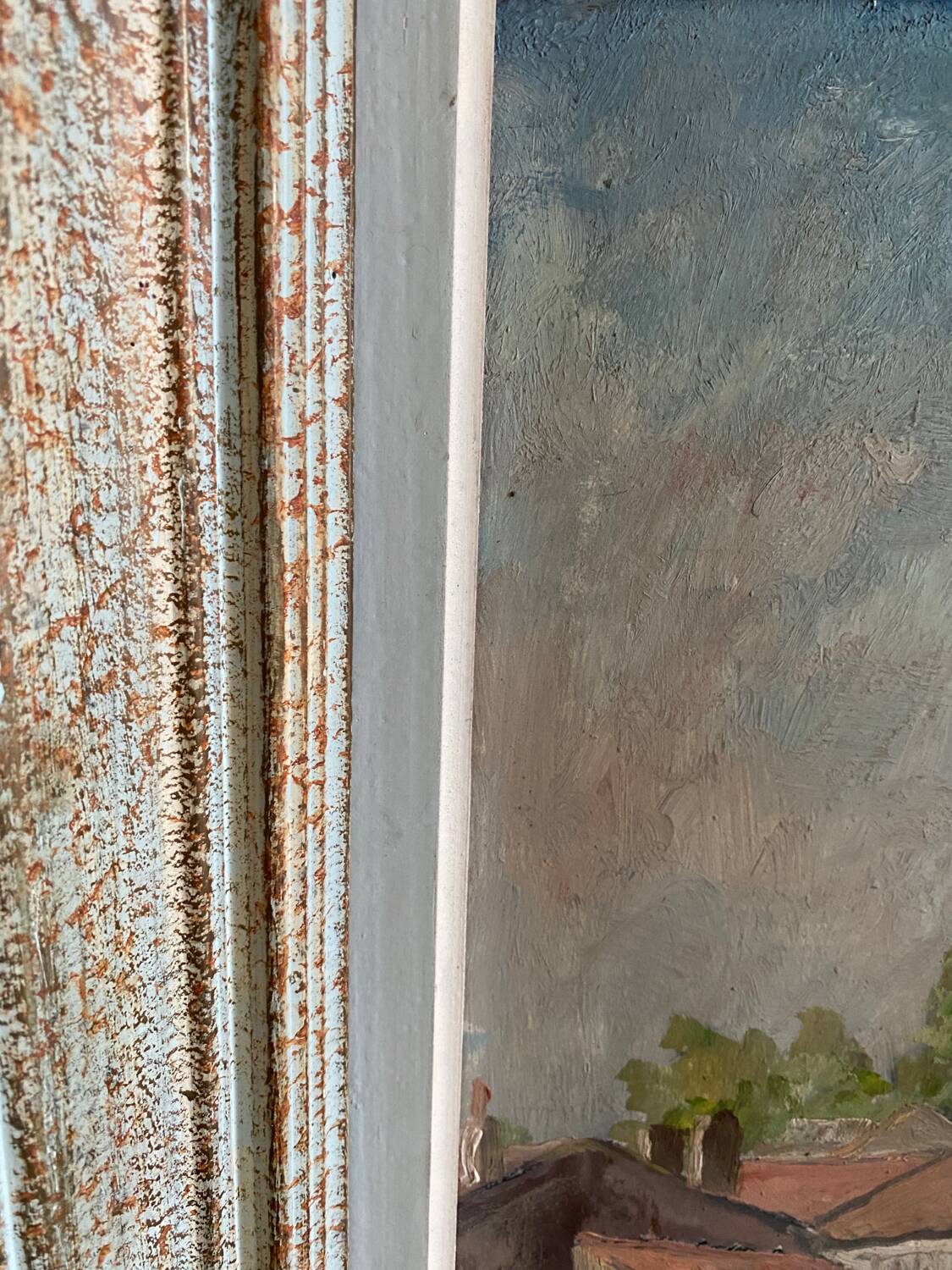 Walled city painting