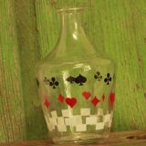 Old card game decanter