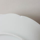 Lot de 4 assiettes plates Limoges FD Chauvigny blanc doré motif Rose