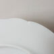 Lot of 4 flat plates Limoges FD Chauvigny golden white rose pattern
