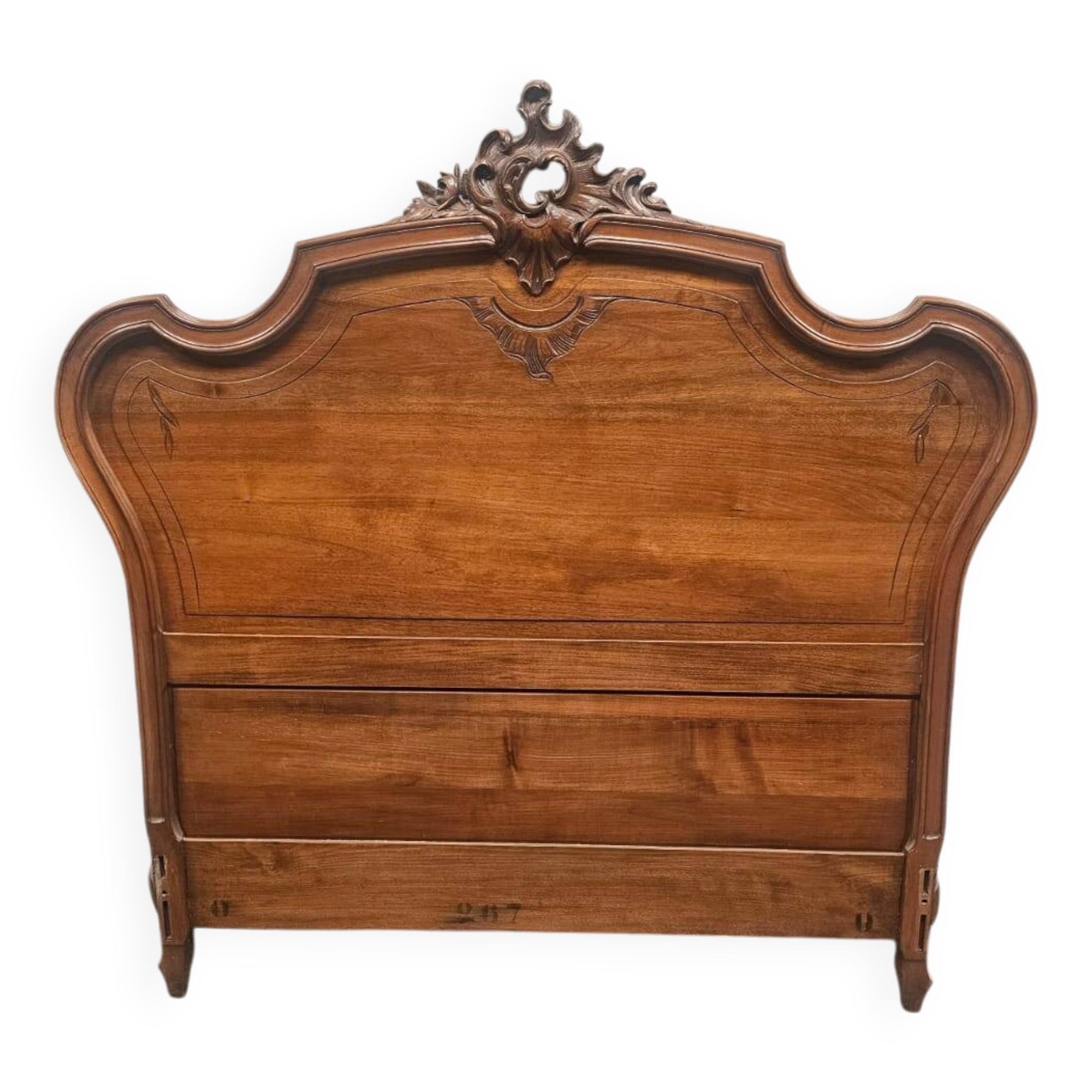 Antique carved wooden headboard – Louis XV style