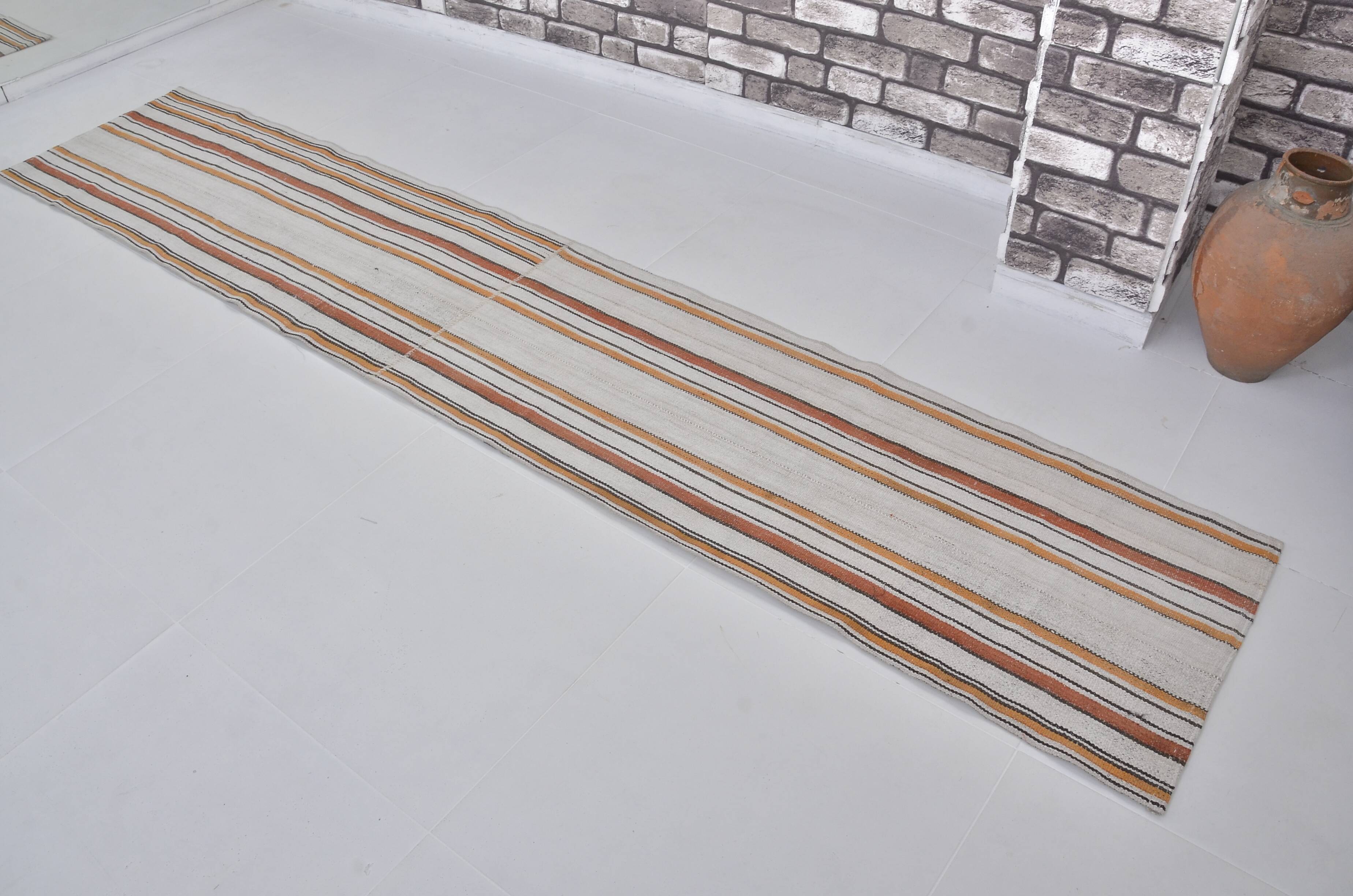 Extra Long Hemp Kilim Runner sku3798