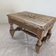 Small carved oak bench
