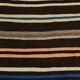 Tapis Kilim à rayures marron et beige