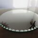 Mirror round bevelled art deco 4050s 30cm