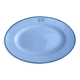 Antique oval plate with green monogram
