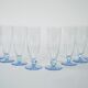 Set of champagne glasses, Italian design, 1980s, production: Italy