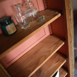 Wood and terracotta showcase