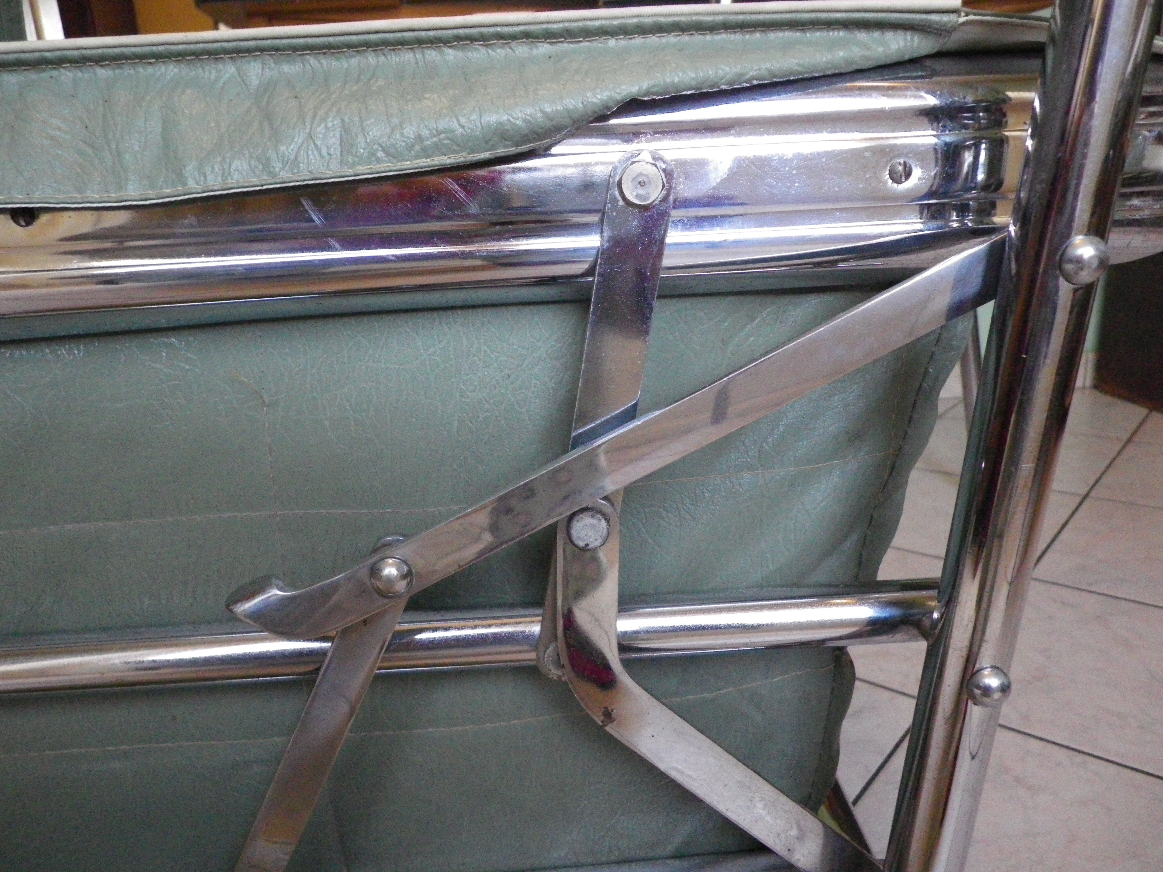 Landeau repliable d'origine de marque Flandria années 50