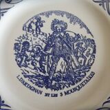 4 advertising plates Yoplait- The 3 musketeers
