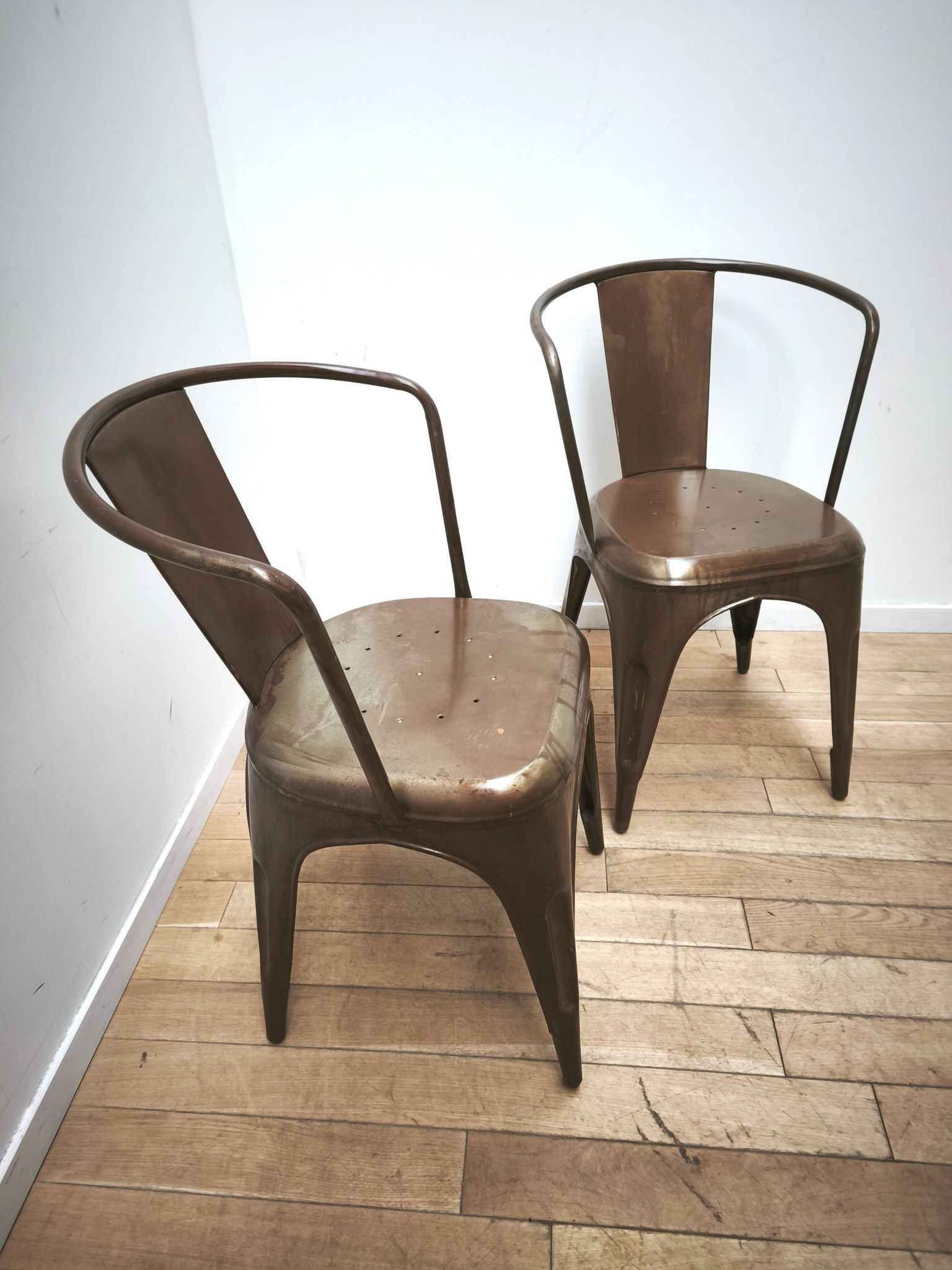 Pair of vintage bistro chairs