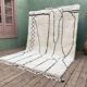 Ecru Moroccan rug with geometric patterns 200cm x 300cm