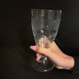 Set of 3 Luminarc stemmed glasses with fruit decor