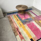 Round wicker coffee table from the 60s