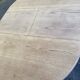 Scandinavian round extendable dining table stripped in oak 1980