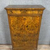 Louis Philippe period secretary with walnut ogee