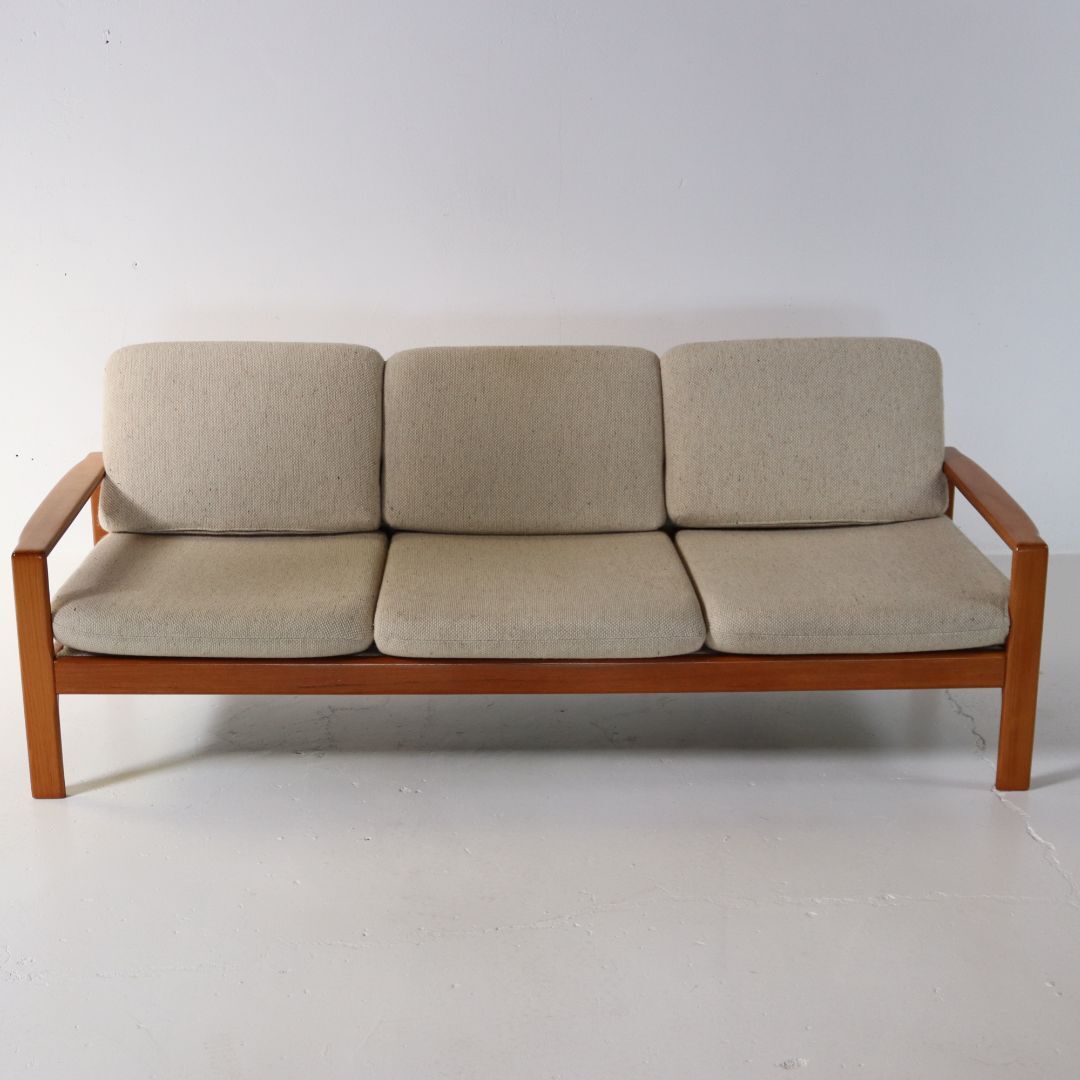 Danish design three-seater sofa