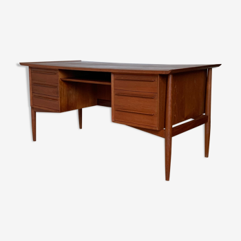 Bureau scandinave vintage en teck Arne Vodder