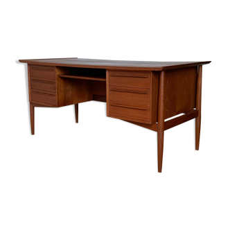 Bureau scandinave vintage en teck Arne Vodder