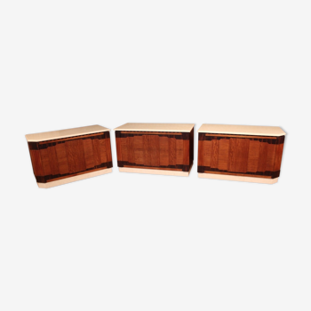 Series of three art deco store counters by Jules Cayette