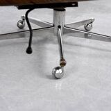 Vintage Mid-Century Modern Swiss Leather Lounge Chair from Giroflex