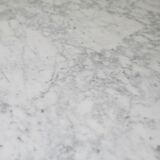 Marble and steel table France, circa 1970