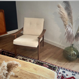 Scandinavian teak armchair, yearned 50/60, restored