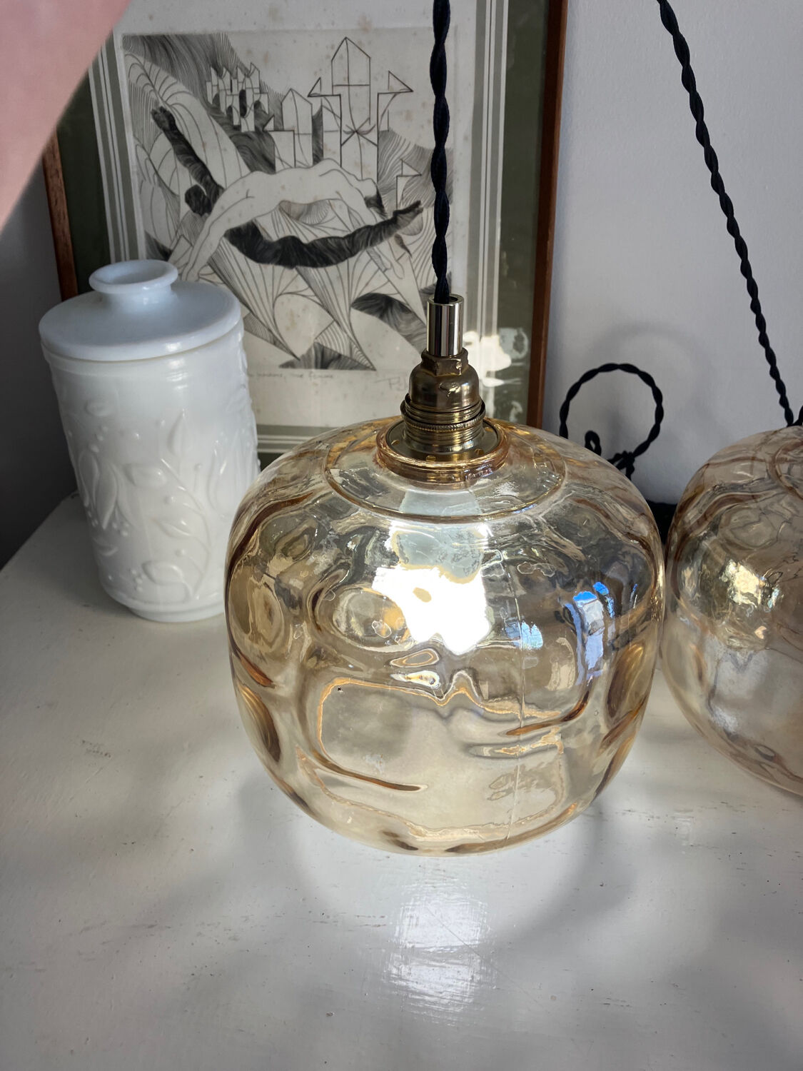 Vintage walkway lamps