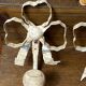 Metal and wood bow and ribbon hooks